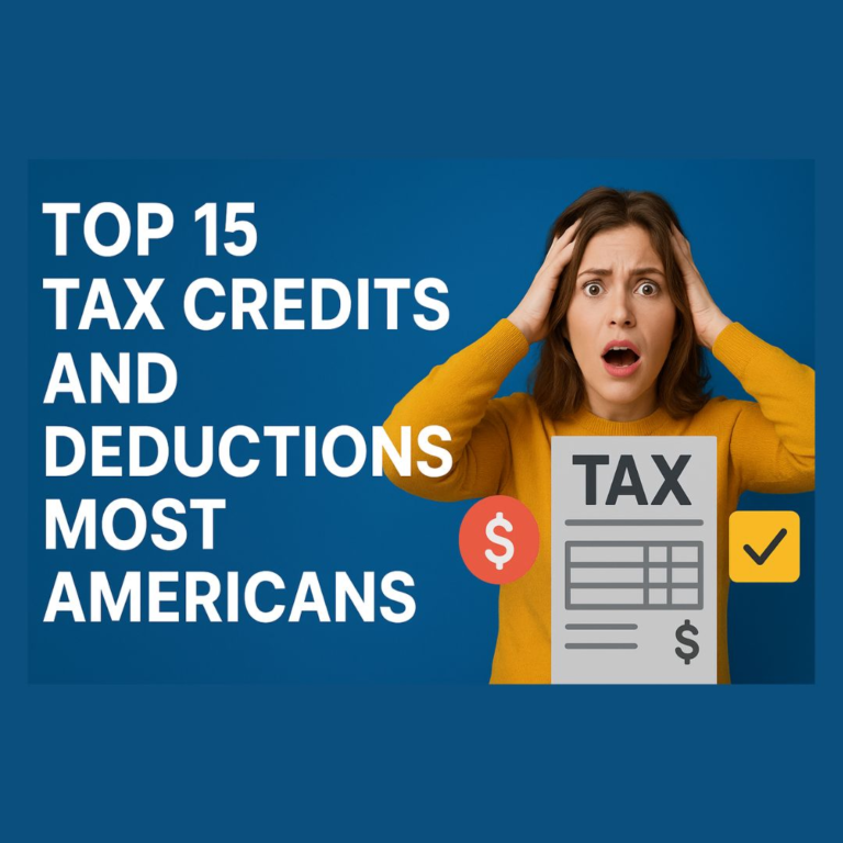 Top 15 Tax Credits and Deductions
